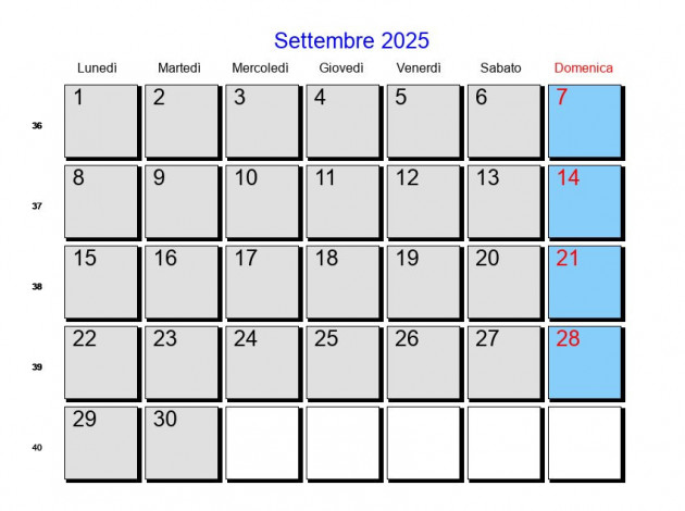 SETTEMBRE 2025