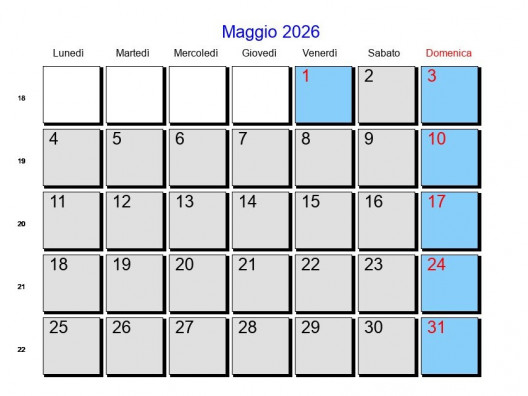 MAGGIO 2026