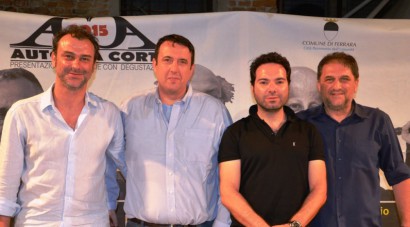 Marco Zavagli (giornalista e direttore testata online Estense.com), Federico Felloni, Marcello Simoni (scrittore-premio Bancarella 2012), Vincenzo Iannuzzo