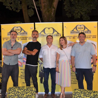 Massimiliano Vado (attore), Paolo Franceschini (showman), Vincenzo Iannuzzo, Michela Andreozzi (attrice-regista), Federico Felloni