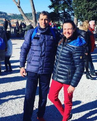 Viviana soddisfatta con il suo tecnico Giuliano
