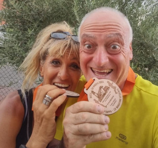 Marcello dopo la sua 296 maratona