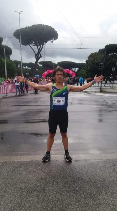 Matteo nel riscaldamento
