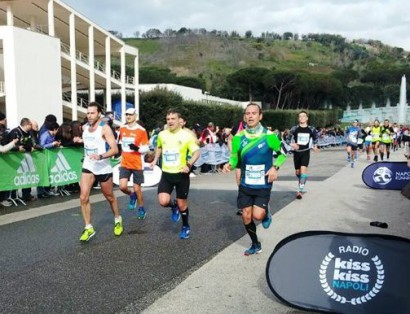 Napoli City Half Marathon l'arrivo di Massimiliano