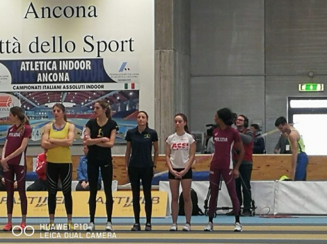 Alessia prima della gara di fianco alla Trost