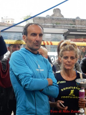 La premiazione di Pina con Sergio
