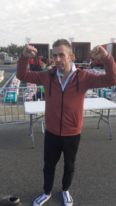 Roby dopo l'arrivo