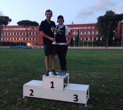 Maurizio e Delly ritirano il Trofeo Velocità/Mezzofondo