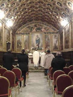 Celebrazione nella Cappella d'oro Celebrazione nella Cappella d'oro